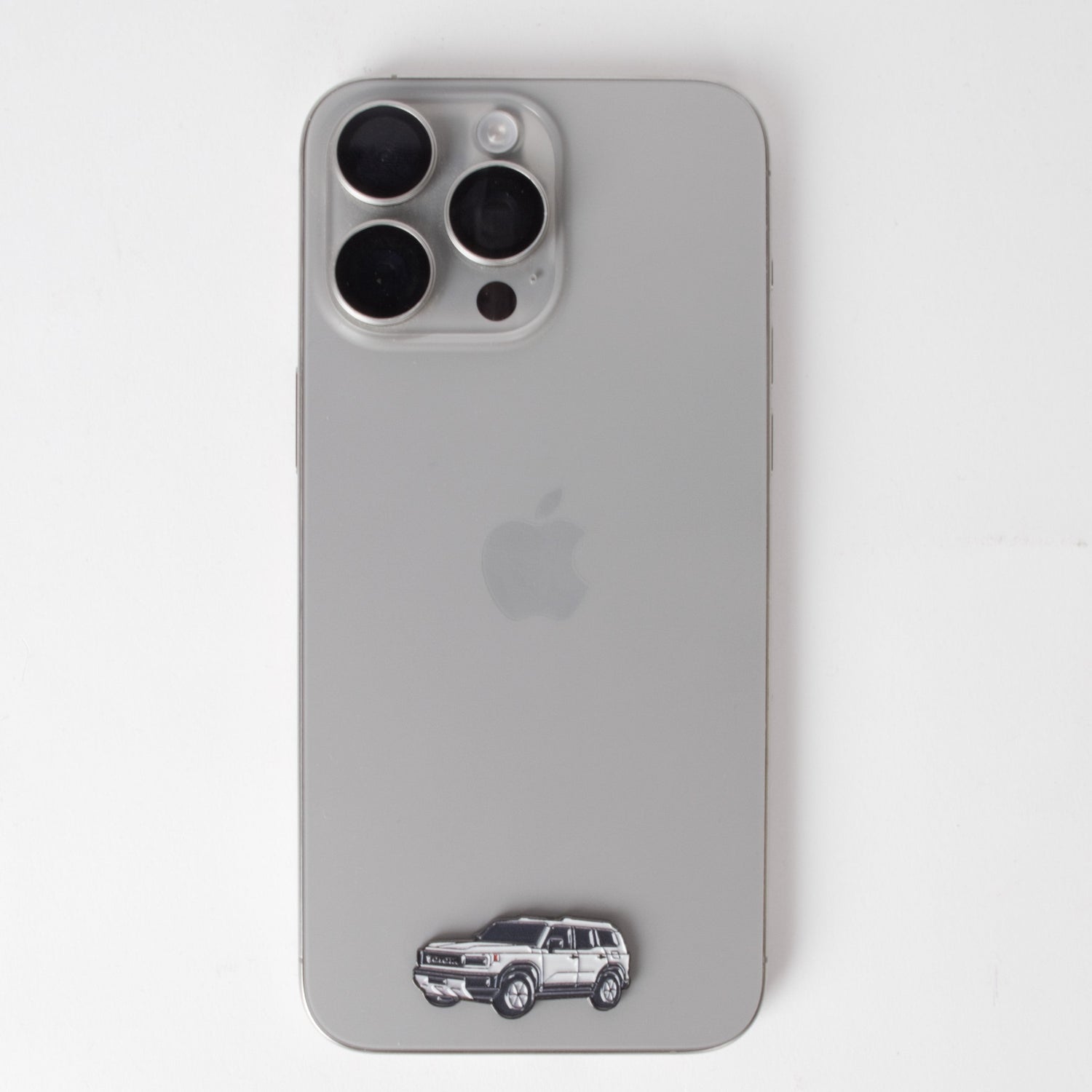 White Toyota Prado Sticker