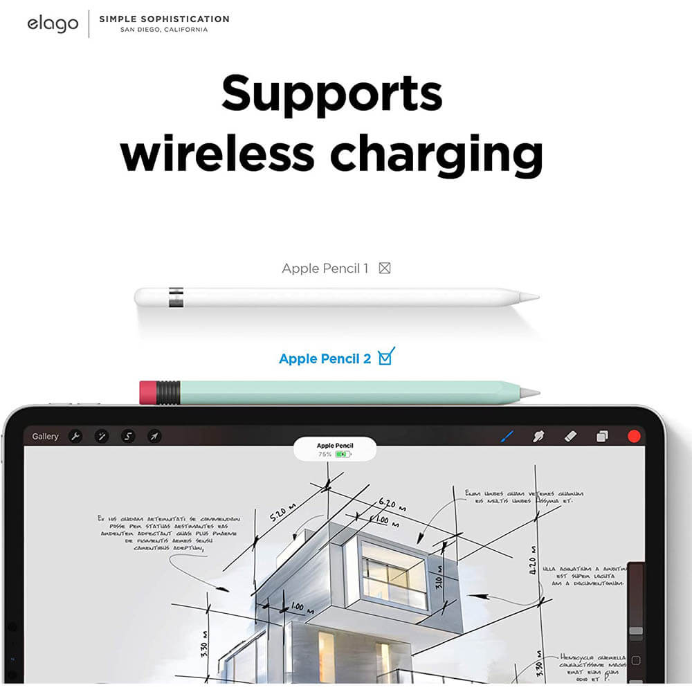 Elago | EAPEN2-SC-MT | Elago Apple Pencil 2nd Gen / Apple Pencil Pro Classic Case | Mint