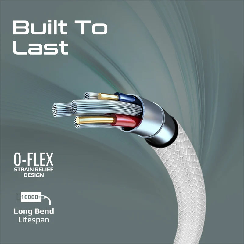 PROMATE 2M Super-Flexible USB-A to USB-C Cable • 2A Standard Charging