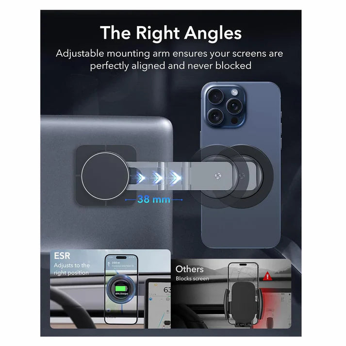 ESR | 2B5150302 | ESR Dashboard/Touchscreen Magsafe Car Phone Mount HaloLock