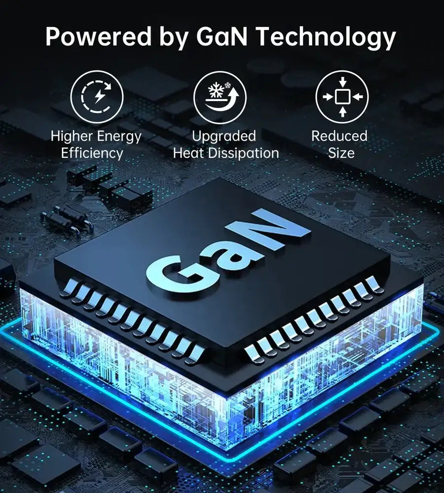 Choetech GaN 100W 4 ports desktop charger UK white - GulfStore.com