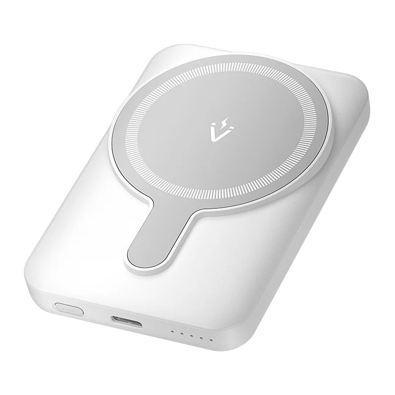 FHSW0 | Vention Power Bank 5000mAh Magnetic Wireless (USB-C + USB-C + Wireless) 20W | White