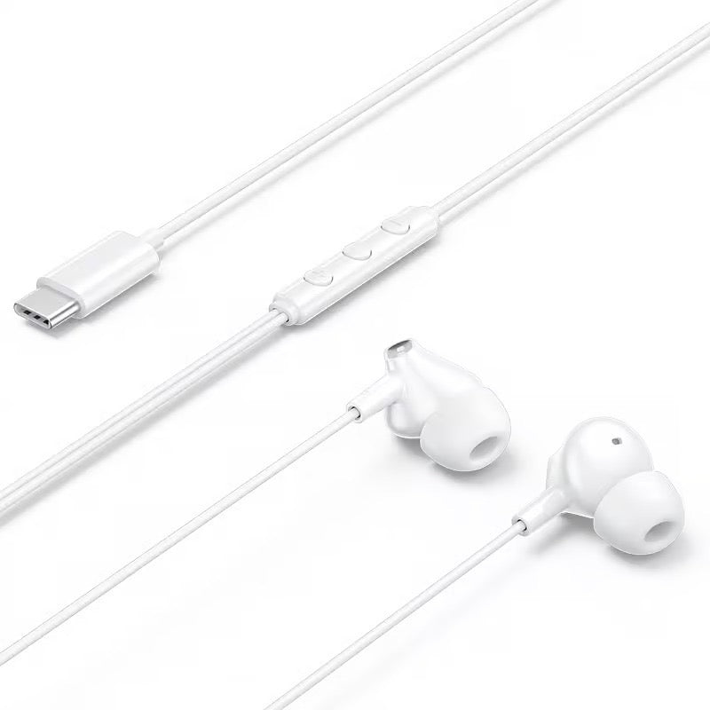 GBBWAV | Vention Echo Lite USB-C In-Ear Wired Headphones with DAC Adapter 1.2M | White