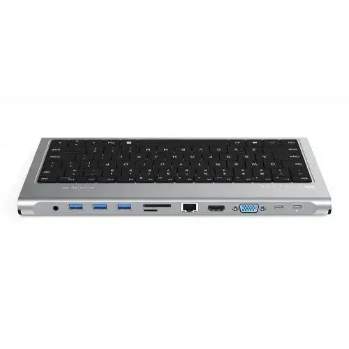 Feeltek 11-in-1 USB-C Keyboard AR Hub - Gray - GulfStore.com