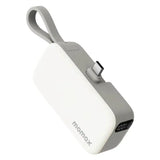 IP130W | Momax 1-Power Mini 5000mAh Bulit-in foldable USB-C Battery pack | White - GulfStore.com