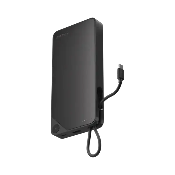 IP152D , 1-Power X Battery Pack (10000mAh) with Built-in USB-C Cable (Black) - GulfStore.com