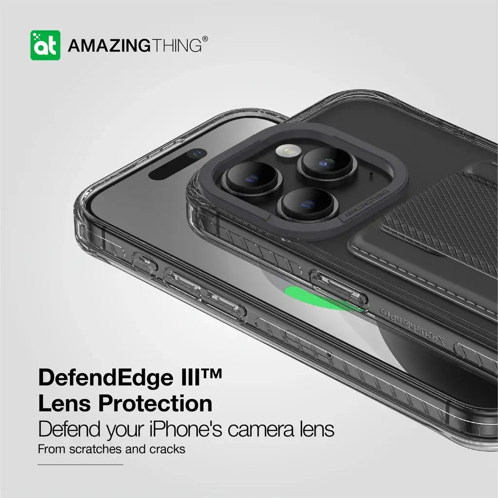 AMAZINGTHING | IP156.1PTWBK | AT TITAN PRO NEON MAG WALLET DROP PROOF CASE FOR IPHONE 15 PRO 6.1 | Black - GulfStore.com
