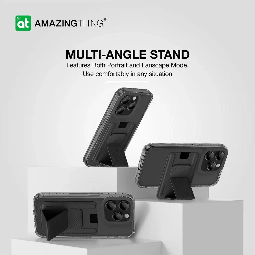 AMAZINGTHING | IP156.1PTWBK | AT TITAN PRO NEON MAG WALLET DROP PROOF CASE FOR IPHONE 15 PRO 6.1 | Black - GulfStore.com