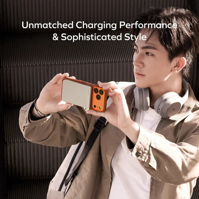 IP162Q2L | Momax 1-POWER S.PASS 10000mAh Qi2 Magnetic Wireless Battery Pack | Titanium - GulfStore.com