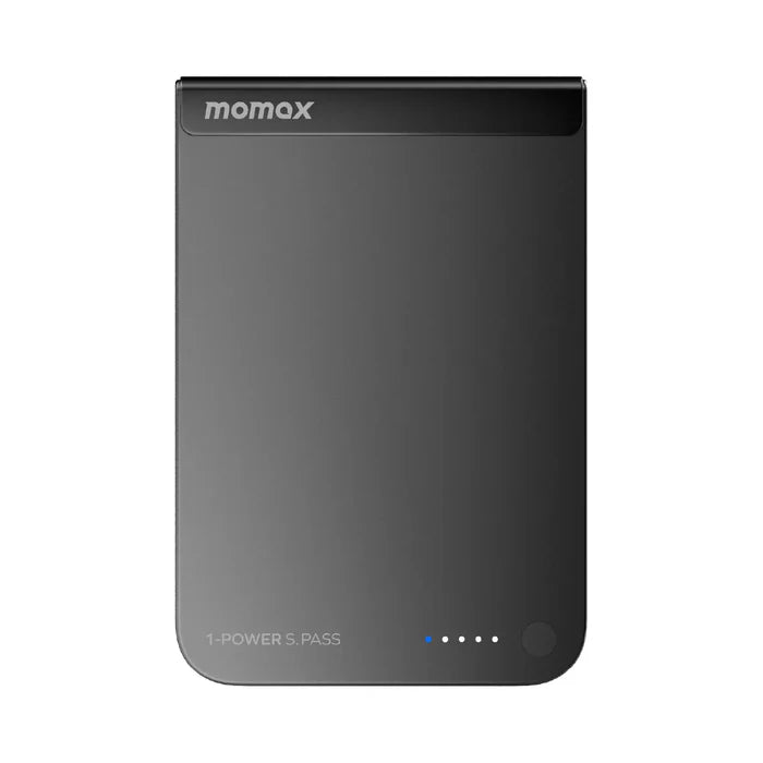 IP162Q2D | Momax 1-POWER S.PASS 10000mAh Qi2 Magnetic Wireless Battery Pack | Black - GulfStore.com
