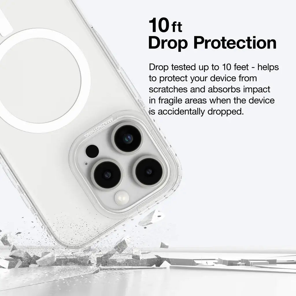 17370 |AMAZINGTHING | TITAN PRO MAGSAFE DROP PROOF CASE FOR IPHONE 16 PRO 6.3 | CLEAR - GulfStore.com