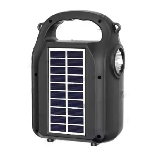 KBroad KTS-2007 Portable Solar Charging Wireless Speaker With Flashlight | Black