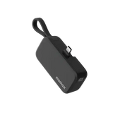 IP130D , 1-Power Mini 5000mAh Bulit-in foldable USB-C Battery pack (Black) - GulfStore.com