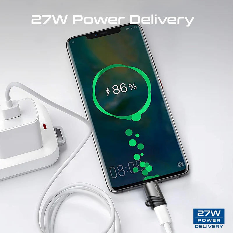 PROMATE Ultra-Fast Charging Lightning to USB-C Adapter