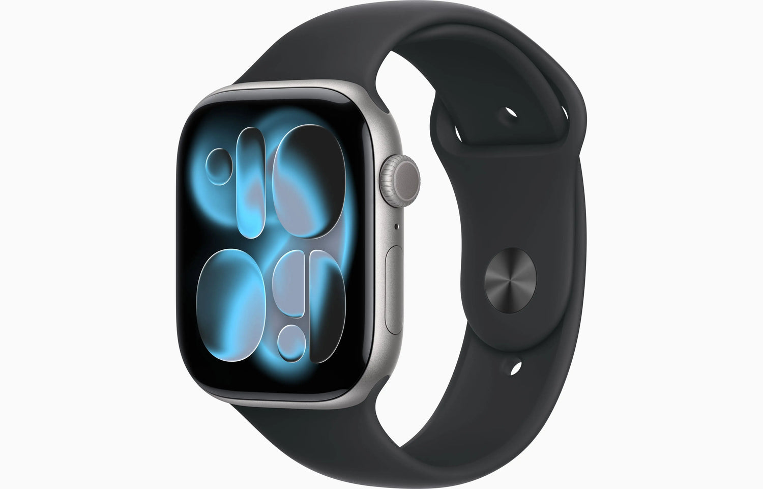 Apple Watch Series 11 GPS 46mm Space Grey Aluminium Case with Black Sport Band - M/L - GulfStore.com