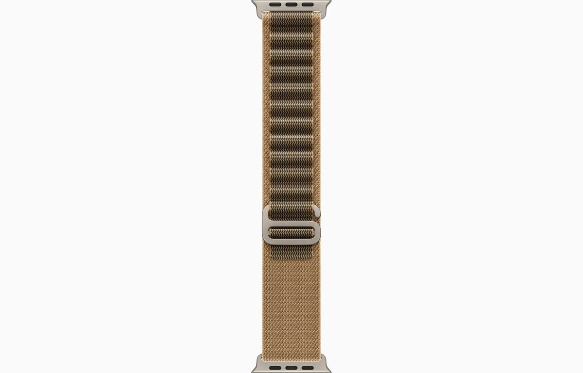 Apple Watch Ultra 4 GPS + Cellular, 49mm Natural Titanium Case with Desert Alpine Loop - Large