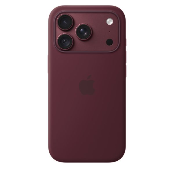 Apple iPhone 18 Pro Silicone Case with MagSafe – Burgundy