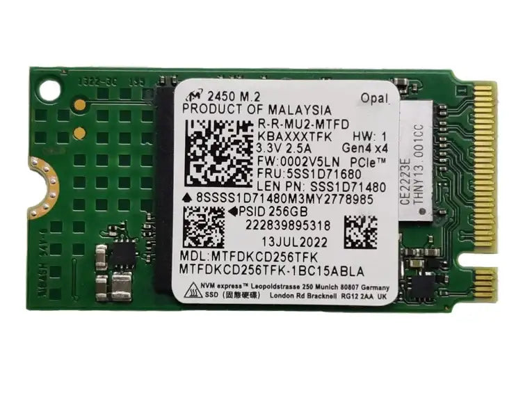 Micron 256 GB PCIe M.2 NVMe SSD - GulfStore.com