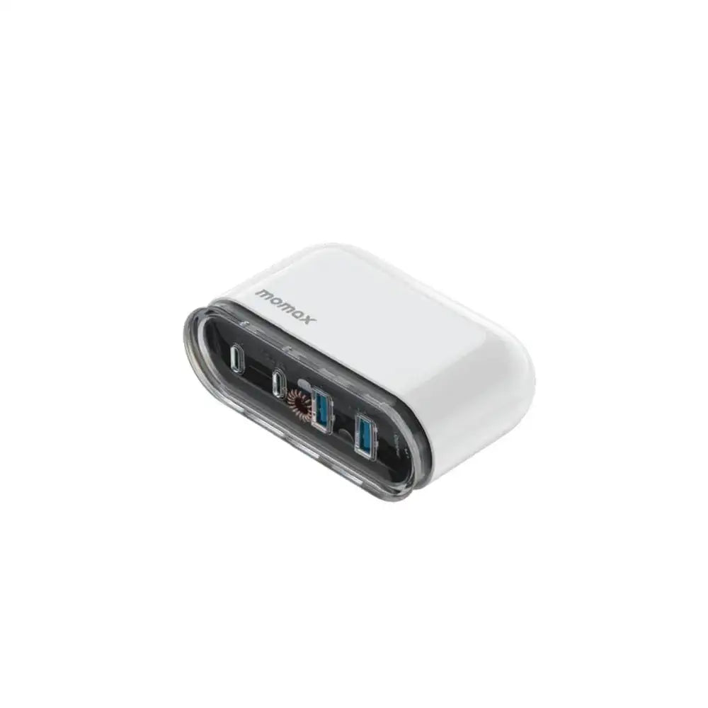 UM53UKW | Momax 1-Charge Flow 80W 4-Port Desktop Charger | UK | White - GulfStore.com