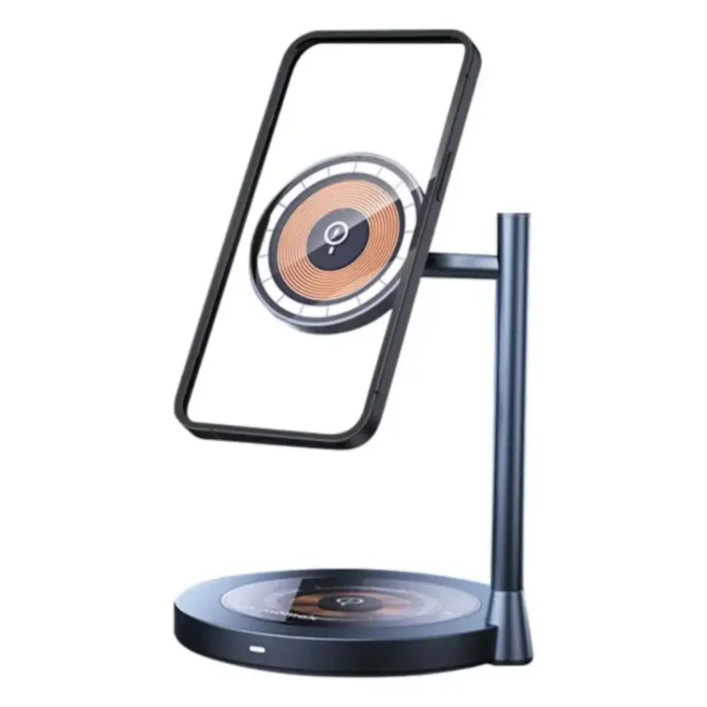 UD36L | Momax 1-Charge Q.Port Qi2 3-in-1 Magnetic Wireless Charging Stand | Titanium - GulfStore.com