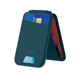 SR29B | Momax 1-Wallet Magnetic stand card holder | Blue - GulfStore.com