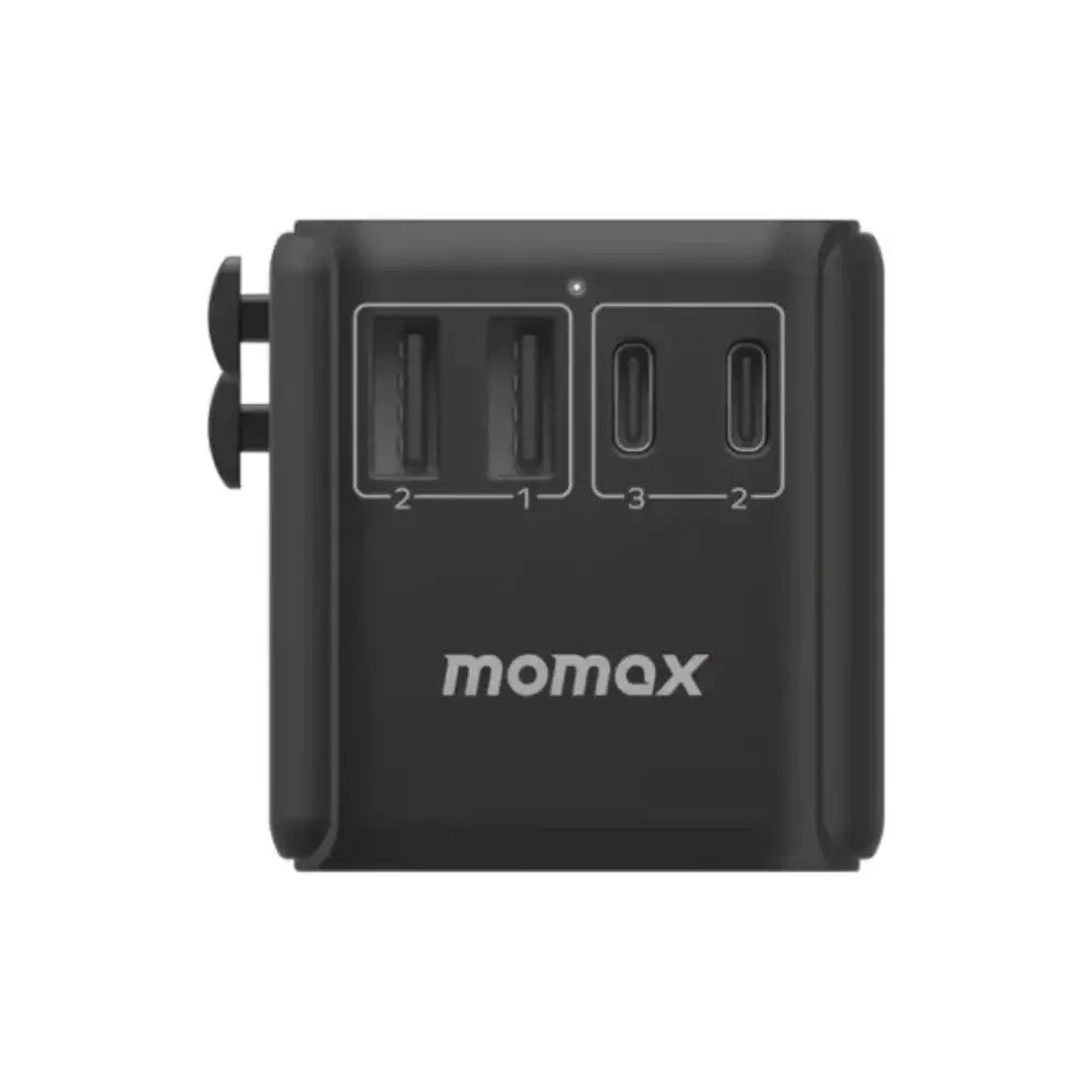 UA22L2 | Momax 1-World2 70W 5-Port USB-C AC Travel Adaptor | Desert Titanium - GulfStore.com