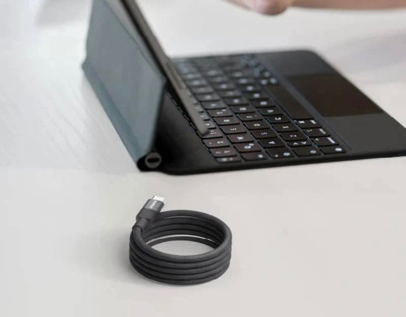 DA57D | Momax Mag.Link 66W USB-A to USB-C Magnetic Cable 1m | Black