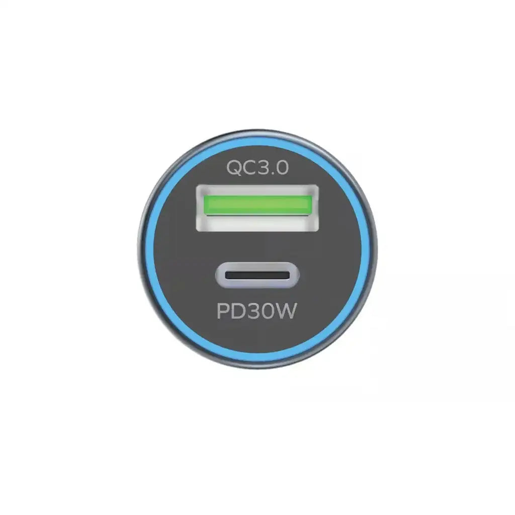 UC18E , MoVe 30W Dual-Port Car Charger (Grey) - GulfStore.com