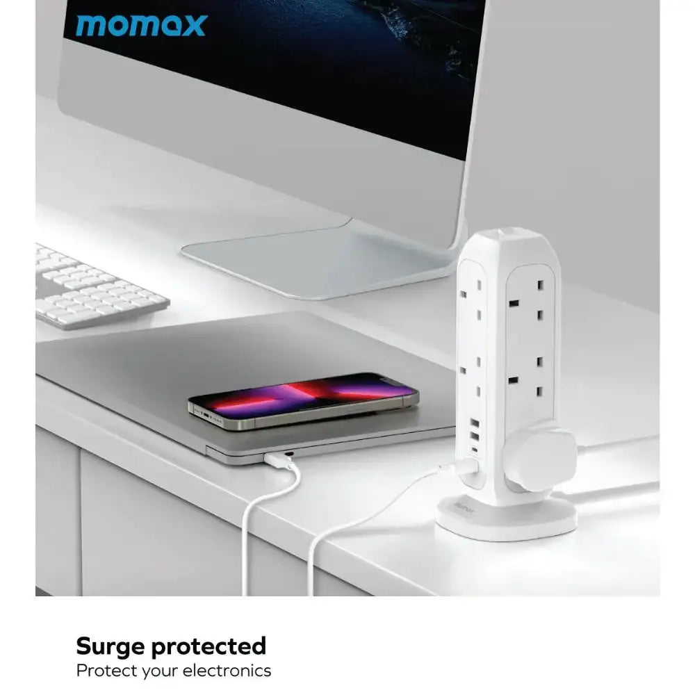 US11UKW | Momax ONEPLUG 11-Outlet Power Strip With USB - GulfStore.com