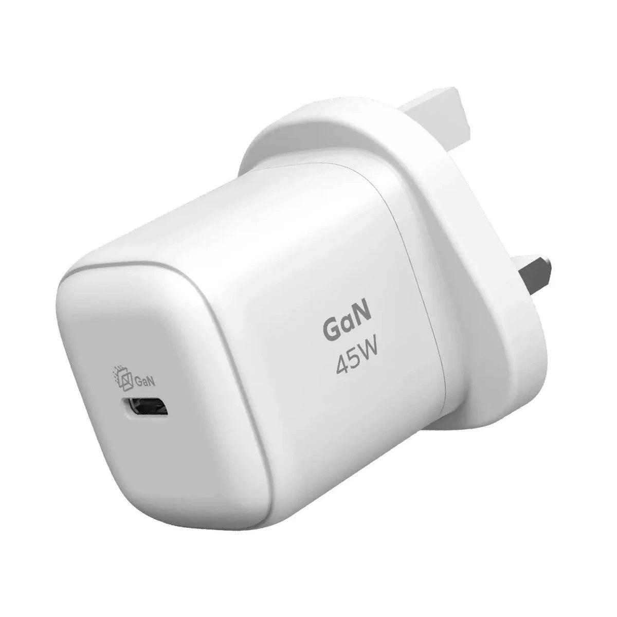 UM73UKW| Momax 1-Charge 45W 1-Port GaN Charger 1x USB-C | UK | White - GulfStore.com