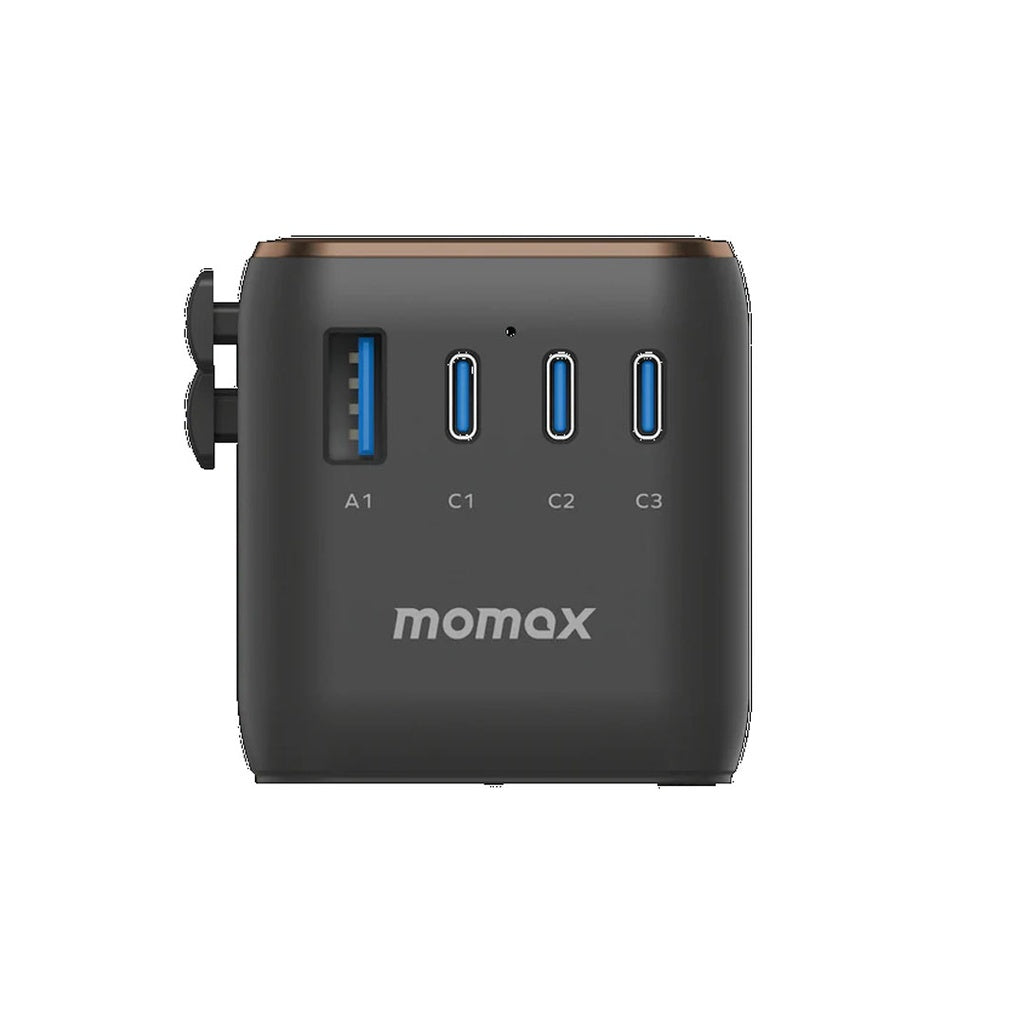 UA17D| Momax 1-World 170W 4-Port Travel Adaptor | Rose Gold - GulfStore.com