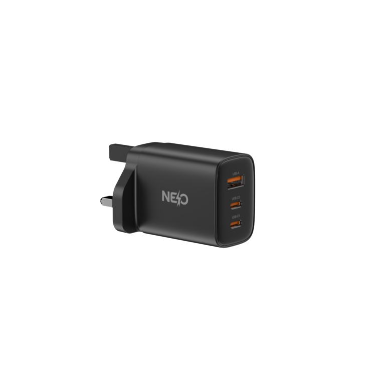 NEO power port 65W fast charger 3 port 1A +2C