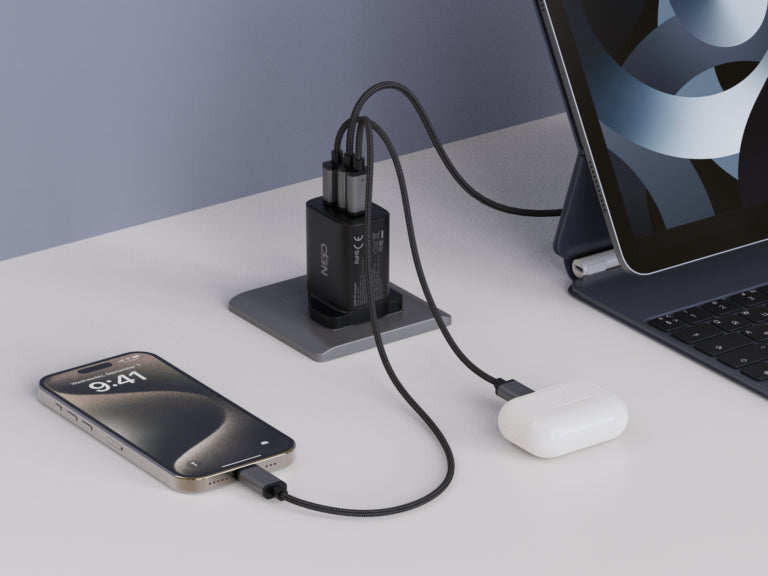 NEO power port 65W fast charger 3 port 1A +2C