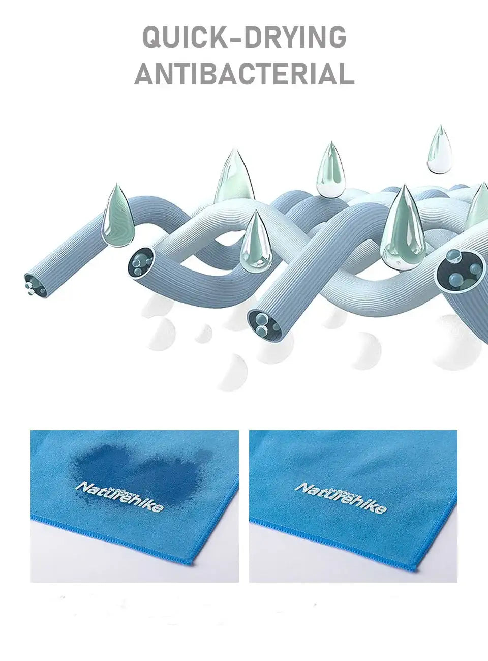 Naturehike Fitness Antibacterial quick-drying beach towel/bath 160*80cm - Purple - GulfStore.com