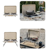 Naturehike Leyan 2 double head gas stove - khaki - GulfStore.com