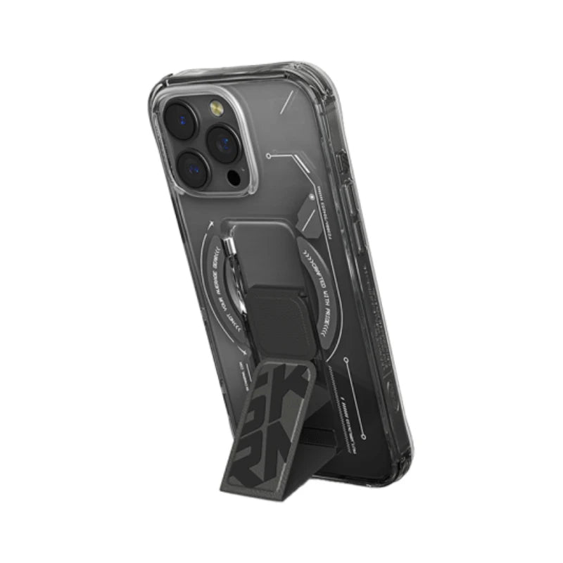 SKINARMA Helio MagSafe Case With Grip Stand for Apple iPhone 16 Pro - Black