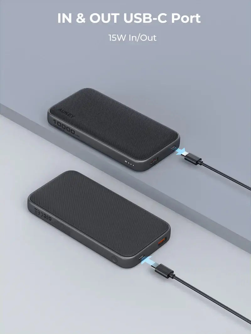 PB-Y46 | Aukey 10000mAh Battery Capacity 15W PD - GulfStore.com