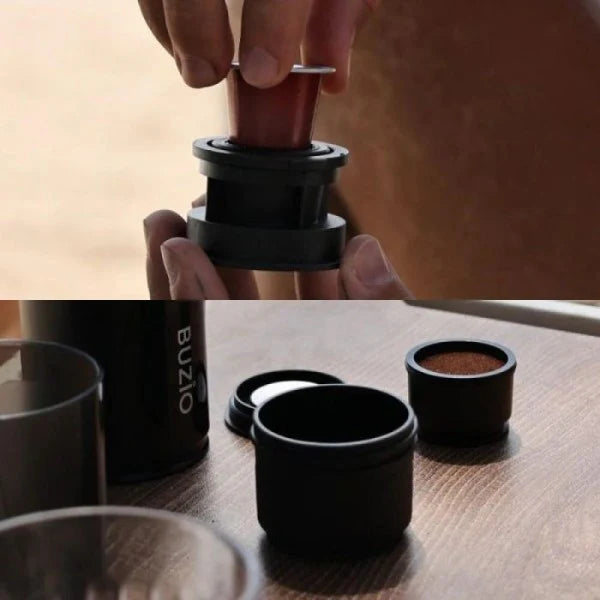 Portable Coffee Maker | Compact Espresso Machine - Black