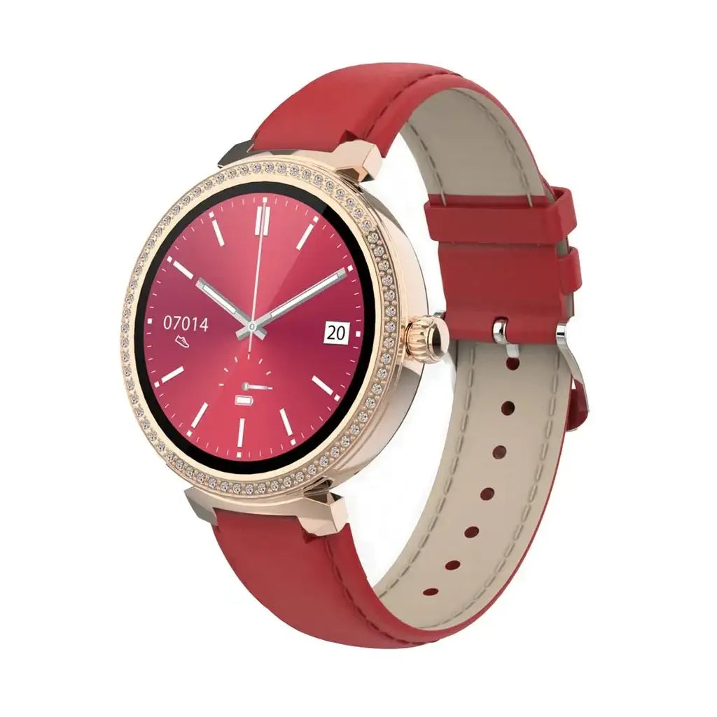 PD-BELLE-RD , Porodo Belle Smart Watch Red - GulfStore.com