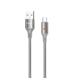 PD-CBL0027-GY-C Porodo Usb-A To Usb-C Led Light Cable 1.2M-Grey - GulfStore.com