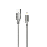 PD-CBL0027-GY-L Porodo Usb-A To Lightning Led Light Cable 1.2M-Grey - GulfStore.com
