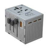PD-FWCH038-GY , Porodo Fwc038 Gan 5-Port Travel Block Universal Charger-Grey - GulfStore.com