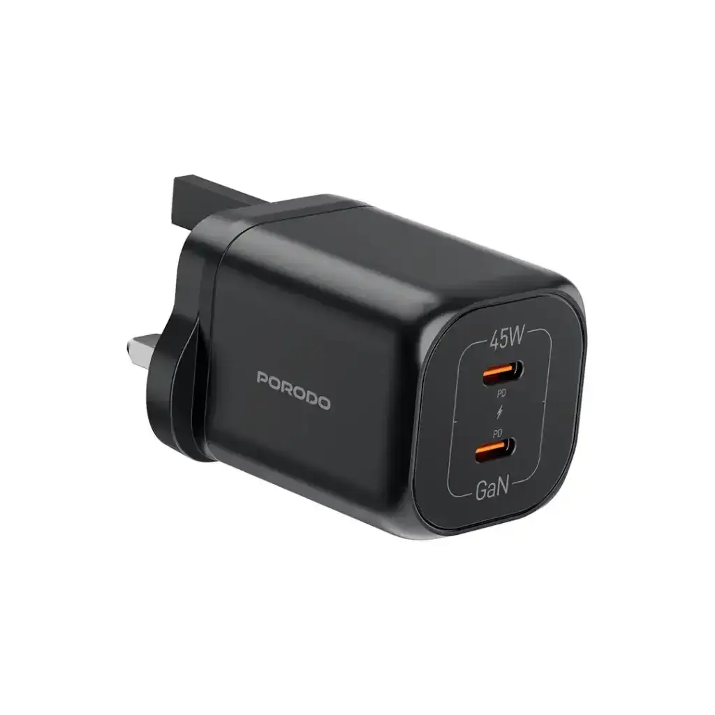 Porodo Dual USB-C Quick Charger - GulfStore.com