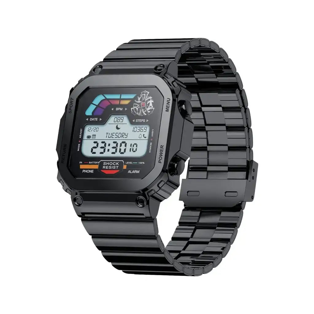 PD-NOMAD-BK , Porodo Nomad Smart Watch - Black - GulfStore.com
