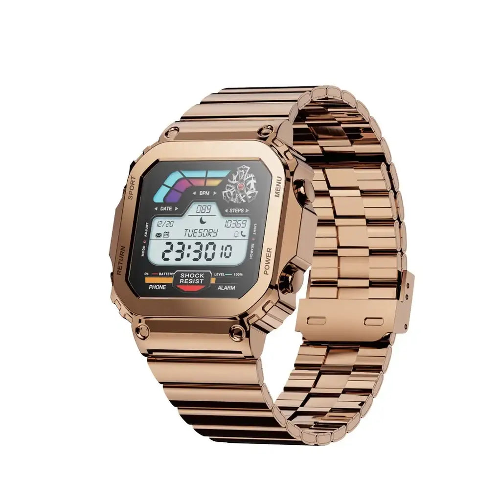 PD-NOMAD-GD , Porodo Nomad Smart Watch - Gold - GulfStore.com