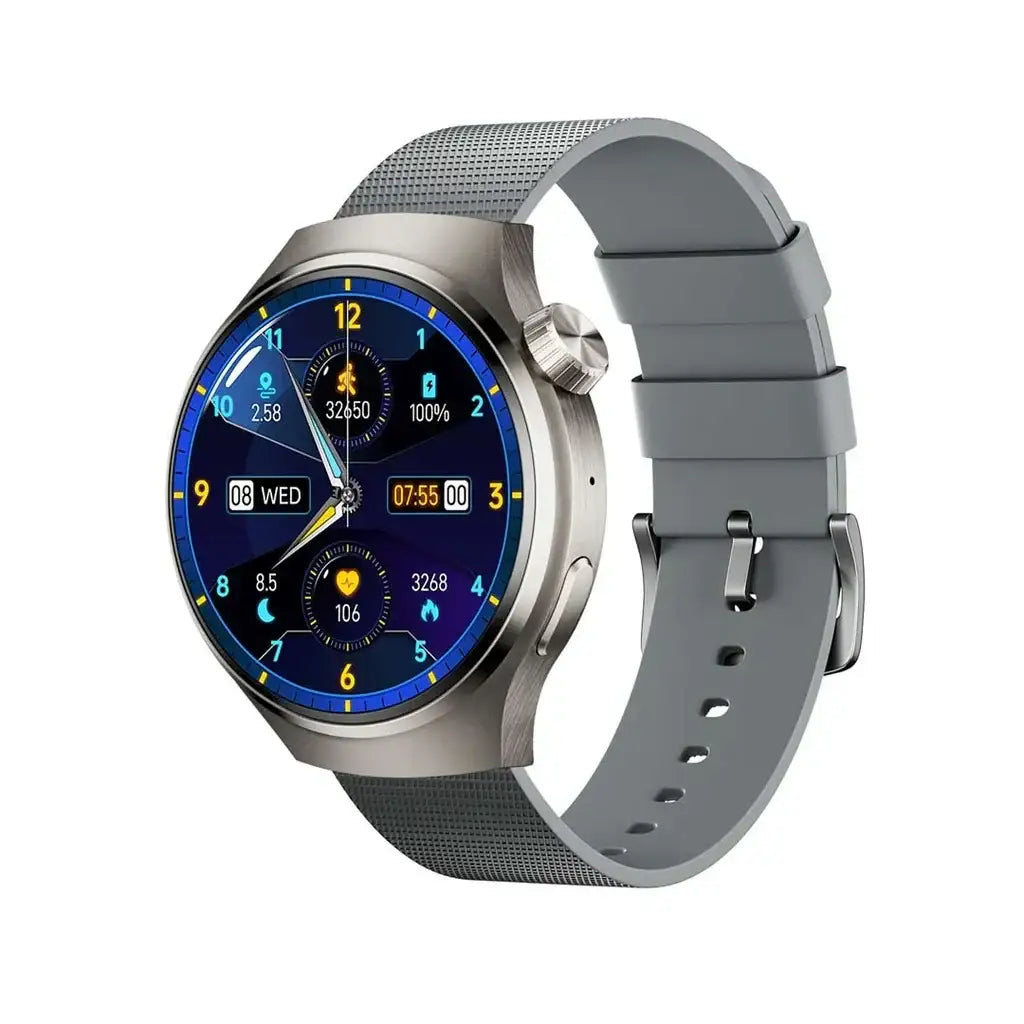 PD-SFERA-SL , Porodo Sfera Amoled Smart Watch - Silver - GulfStore.com