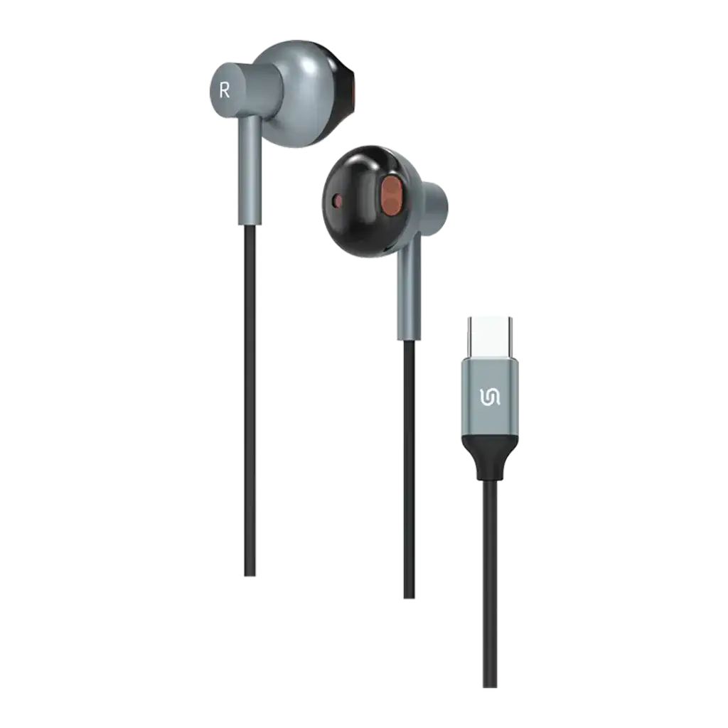 PD-STWLEP047-BK , Porodo Soundtec Stereo Earphones 1.2M -Black - GulfStore.com