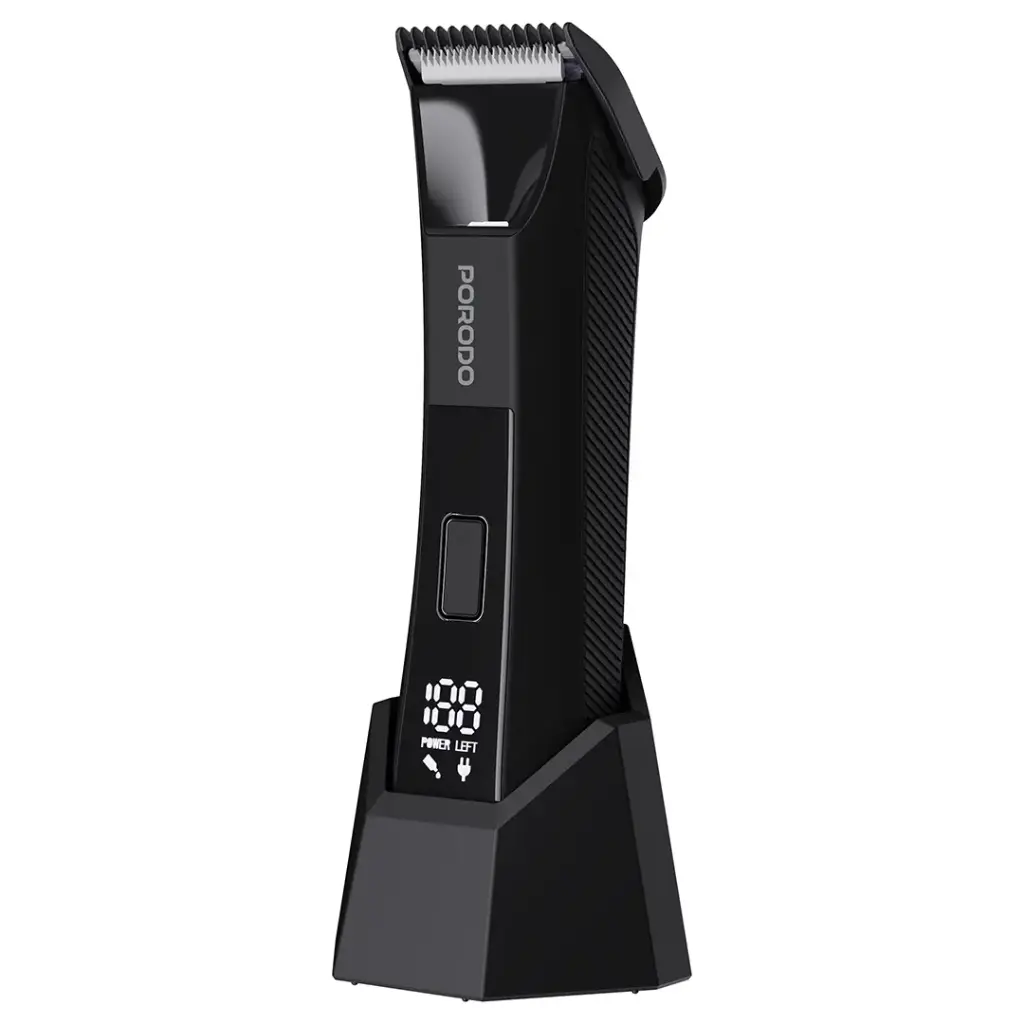 PDLFST8126BK | Porodo Lifestyle Ceramic Blade Grooming Trimmer With Digital Display | Black