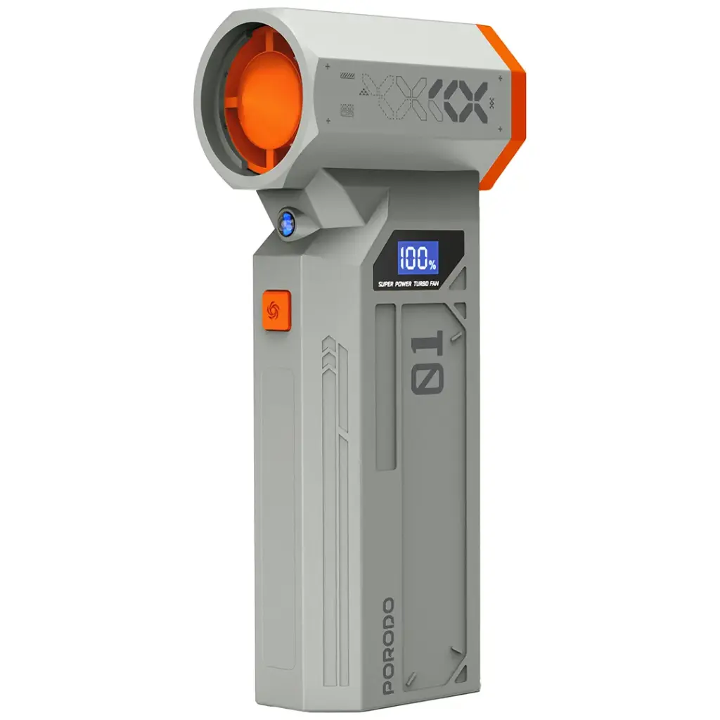 Porodo Rushjet Cordless Dust Blower with Turbo Speed - Gold/Orange