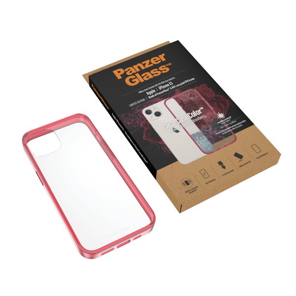 PanzerGlass ClearCase for Apple iPhone 2021 6.1'', Strawberry AB - 0335